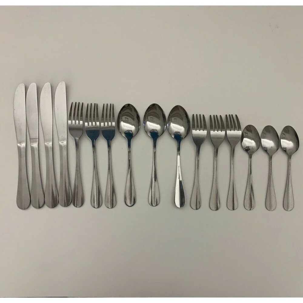 Thomson Stainless Steel Forks Knives Spoons Flatware Lot of 16